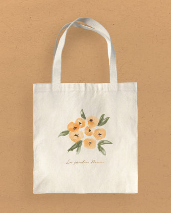 Le Jardin Fleuri Yellow - Spring Canvas Tote Bag