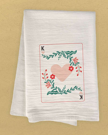King of Hearts - Valentine's Day Cotton Tea Towel