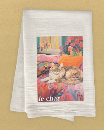 Le Chat (The Cat) - Cotton Tea Towel