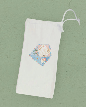 Dear Santa - Customizable Canvas Wine Bag