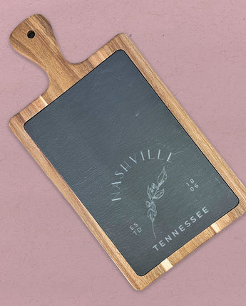 Hand Drawn Branch - Slate Serving Board