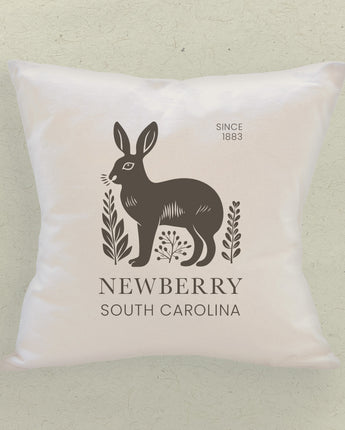 Rabbit City State Estd - Square Canvas Pillow