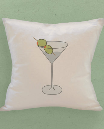 Deux Olives - Customizable Square Canvas Pillow