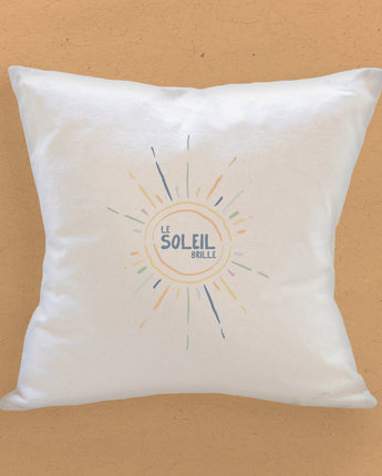 Le Soleil Brille (The Sun is Shining) - Square Canvas Pillow