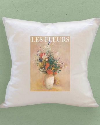 Les Fleurs (The Flowers) - Square Canvas Pillow