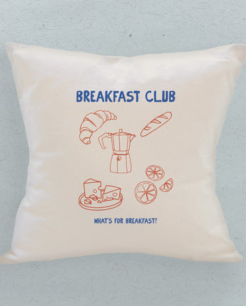 Breakfast Club - Square Canvas Pillow