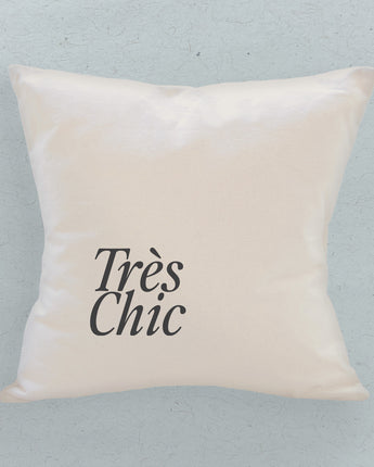 Tres Chic - Square Canvas Pillow