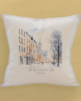 Christmas In The Air - Custom Square Canvas Pillow