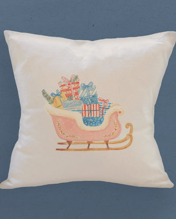 Sleigh Rosé - Customizable Square Canvas Pillow