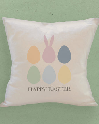 Happy Easter Eggs - Square Canvas Pillow
