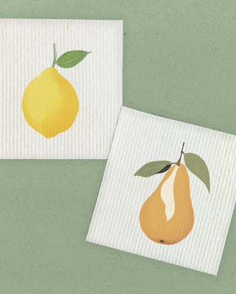 Lemon, Pear 2pk - Swedish Dish Cloth