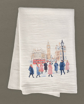 Winter in London - Cotton Tea Towel