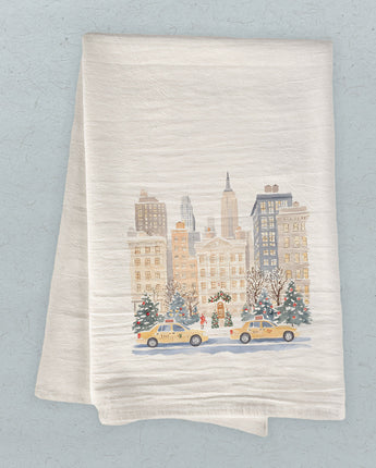 A Radio City Holiday - Cotton Tea Towel