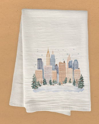 Central Park Christmas - Cotton Tea Towel