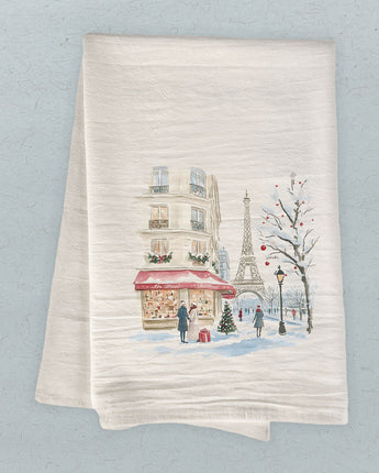 Christmas Present Paris - Cotton Tea Towel