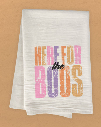 Here for the Boos - Halloween Cotton Tea Towel