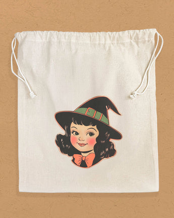 Retro Girl - Halloween Cotton Tea Towel
