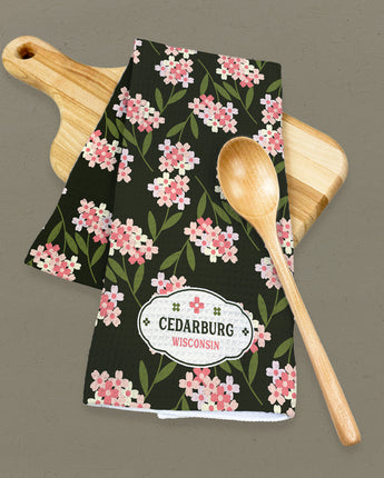 Local Floral - Custom Waffle Weave Towel