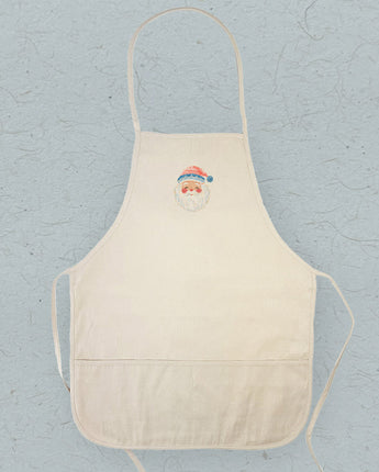 Rosy Cheeked Santa - Customizable Women's Apron