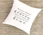 Because Someone We Love is in Heaven - Square Canvas Pillow
