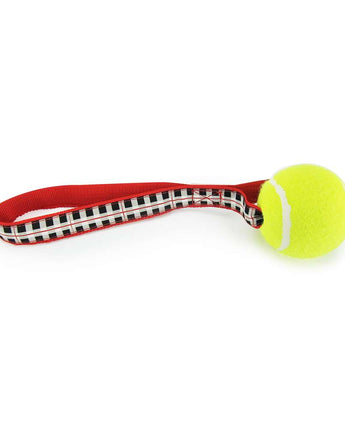 Black & White Plaid - Tennis Ball Toss Toy