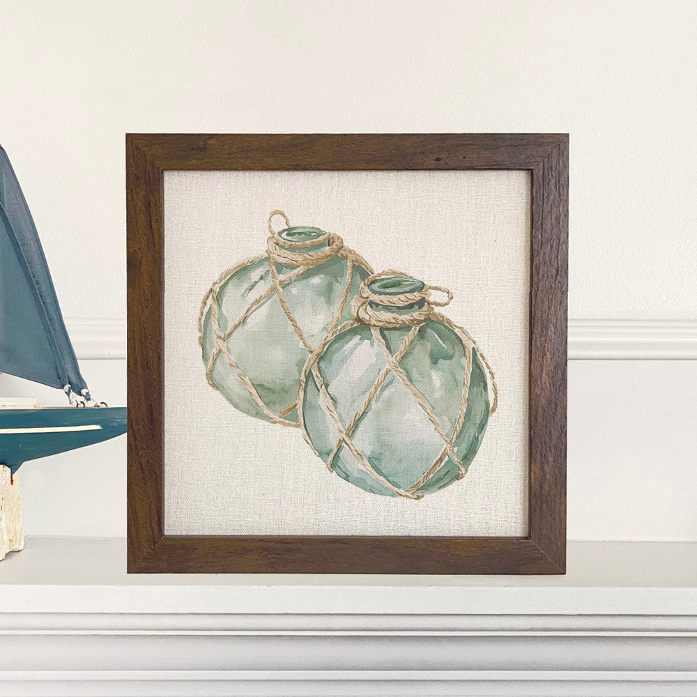 Floating Glass Sign Glass Floats - Customizable Framed Sign – Indigo Tangerine Retail
