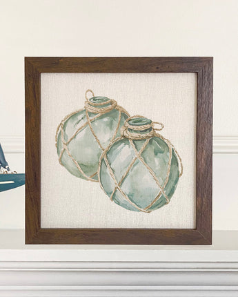 Glass Floats - Customizable Framed Sign