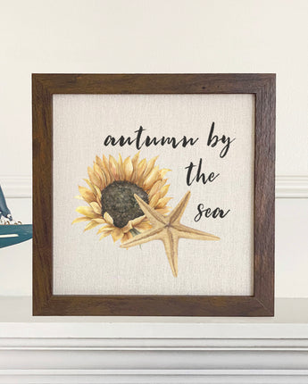 Autumn by the Sea - Framed Sign