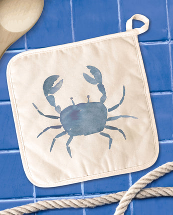 Blue Crab - Customizable Cotton Pot Holder