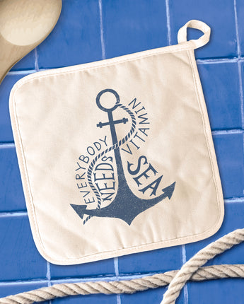 Everybody Needs Vitamin Sea - Cotton Pot Holder