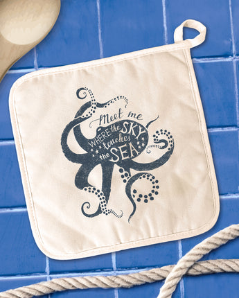 Meet Me (Octopus) - Cotton Pot Holder