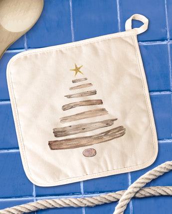 Driftwood Christmas Tree - Customizable Cotton Pot Holder