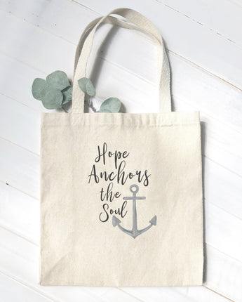 Hope Anchors the Soul - Canvas Tote Bag