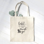The Lake is Calling - Canvas Tote Bag