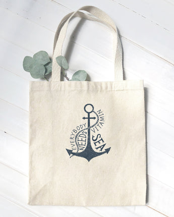 Everyone Needs Vitamin Sea - Canvas Tote Bag