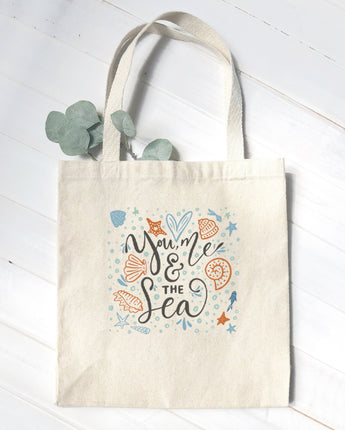 You Me and the Sea - Canvas Tote Bag