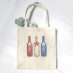 Patriotic Bottles - Canvas Tote Bag