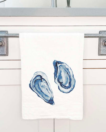Blue Oyster Bloom - Cotton Tea Towel