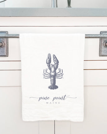 Lobster w/ City, State - Cotton Tea Towel