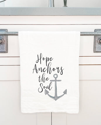 Hope Anchors the Soul - Cotton Tea Towel