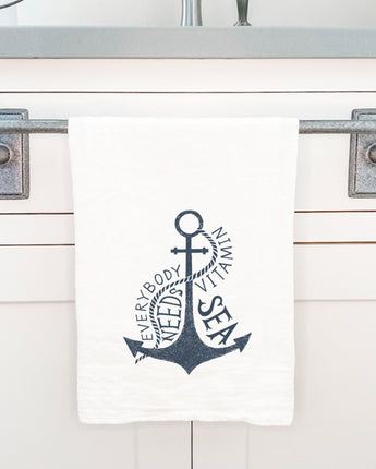 Everyone Needs Vitamin Sea - Cotton Tea Towel