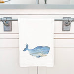 Coastal Wood Whale - Cotton Tea Towel