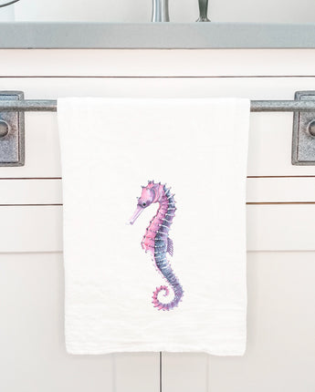 Colorful Seahorse - Cotton Tea Towel