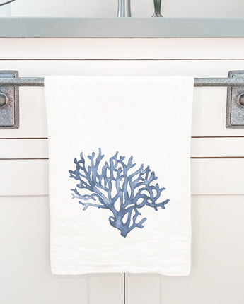 Blue Coral - Cotton Tea Towel