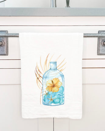 Hibiscus in a Bottle - Cotton Tea Towel