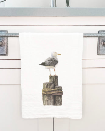 Watercolor Seagull - Cotton Tea Towel
