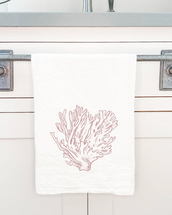 Red Coral - Cotton Tea Towel