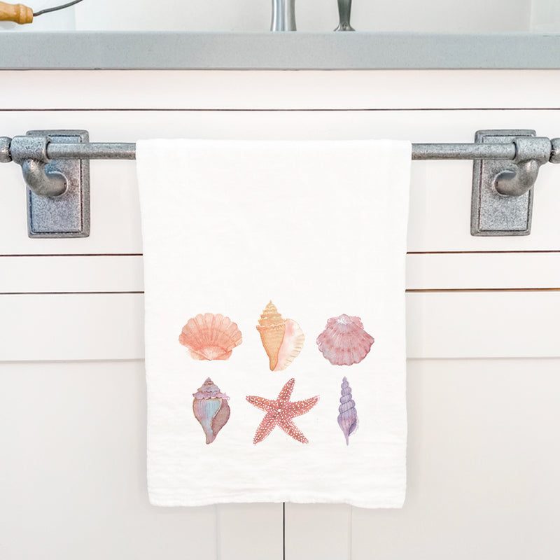 Watercolor Shells - Cotton Tea Towel