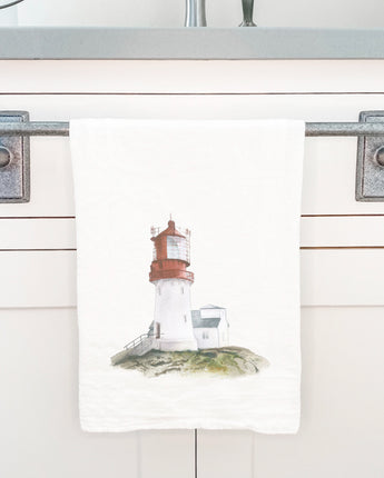 Watercolor Lighthouse - Cotton Tea Towel