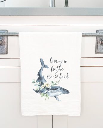 Love Whale - Cotton Tea Towel